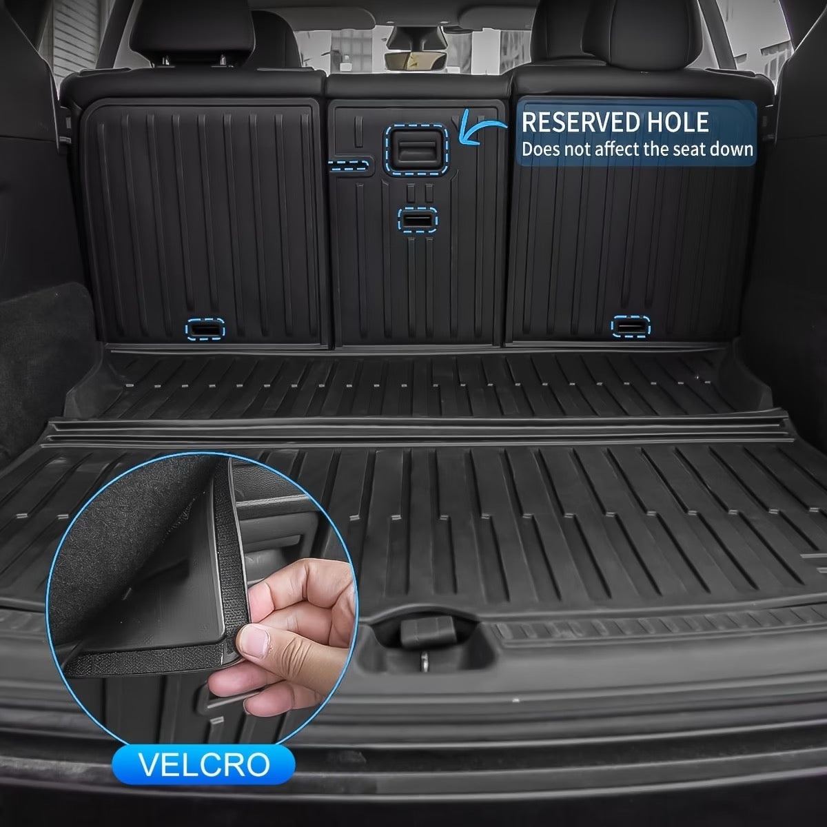 Gulvmatter til Tesla Model Y 2024–2026 (ikke Standard) – komplett svart sett