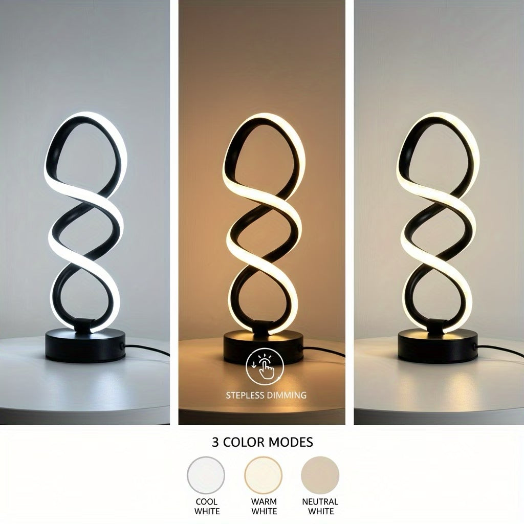 LED-skrivebordslampe med 3 lysfarger – for kontor og hjemmebruk