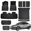 Gulvmatter til Tesla Model Y Juniper 2025/2026 – 10-delers komplett sett