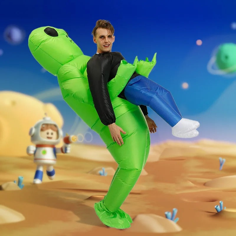 Oppblåsbart ET-alien kostyme for voksne – Halloween, fest og scene