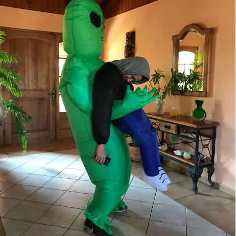Oppblåsbart ET-alien kostyme for voksne – Halloween, fest og scene